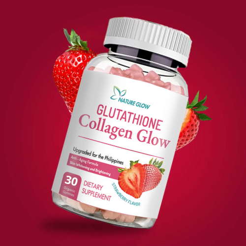 Nature Glow Glutathione Collagen Glow Strawbery Flavor 60 Gummies