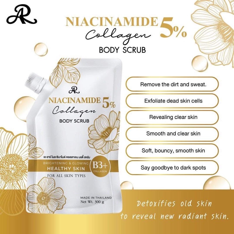 AR Niacinamide 5% Collagen Body Scrub 300g
