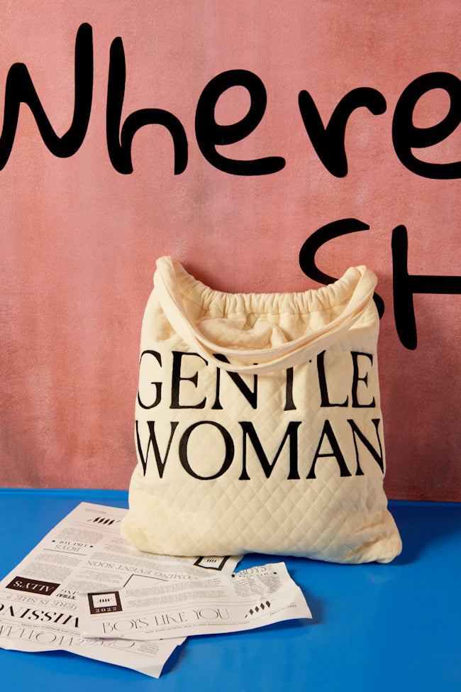 GentleWoman TOTE Large CREAM