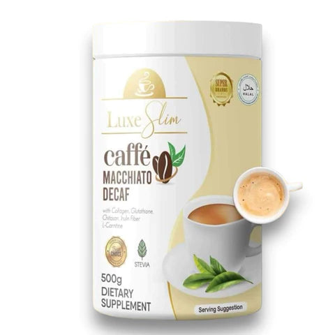 Luxe Slim Caffe Macchiato Decaf Jar