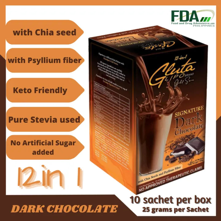 GlutaLipo Dark Chocolate Slimming Drink