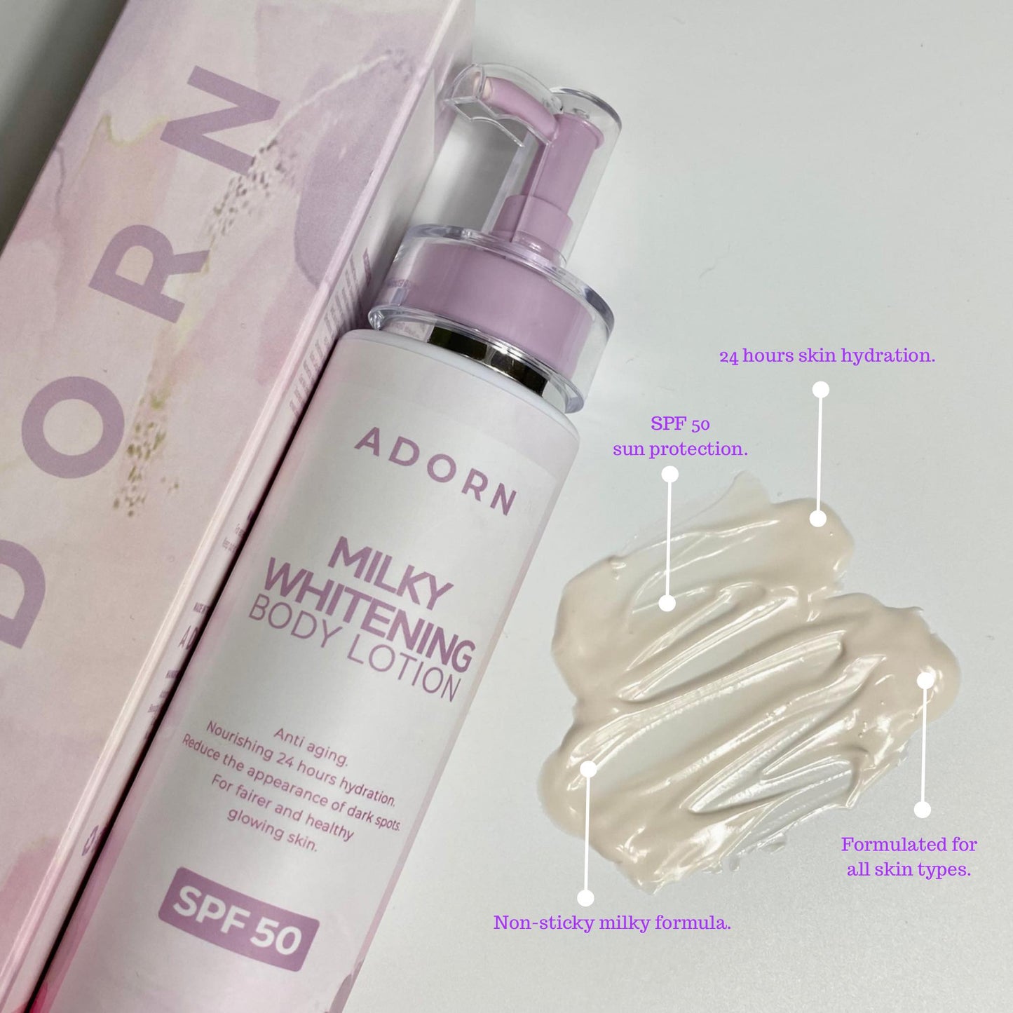 ADORN Milky Whitening Body Lotion 200 mL