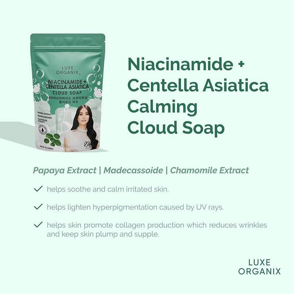 Luxe Organix Niacinamide + Centella Asiatica Cloud Soap 180g