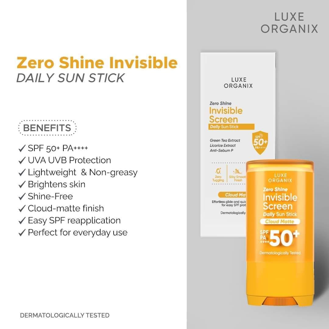 Luxe Organix Invisible Screen Daily Sun Stick SPF50+PA++++ 17g