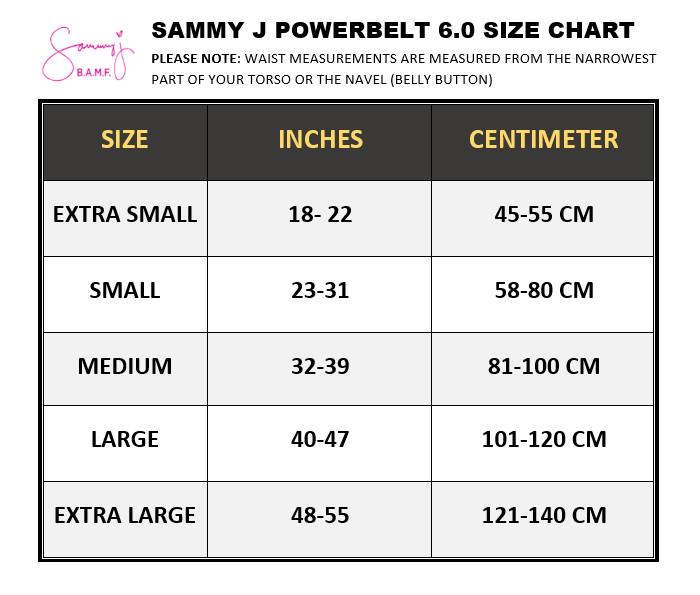 Sammy J Gold Power Belt 6.0