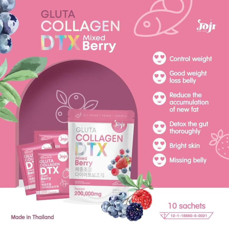 Joji Gluta Collagen DTX Plus Mixed Berry