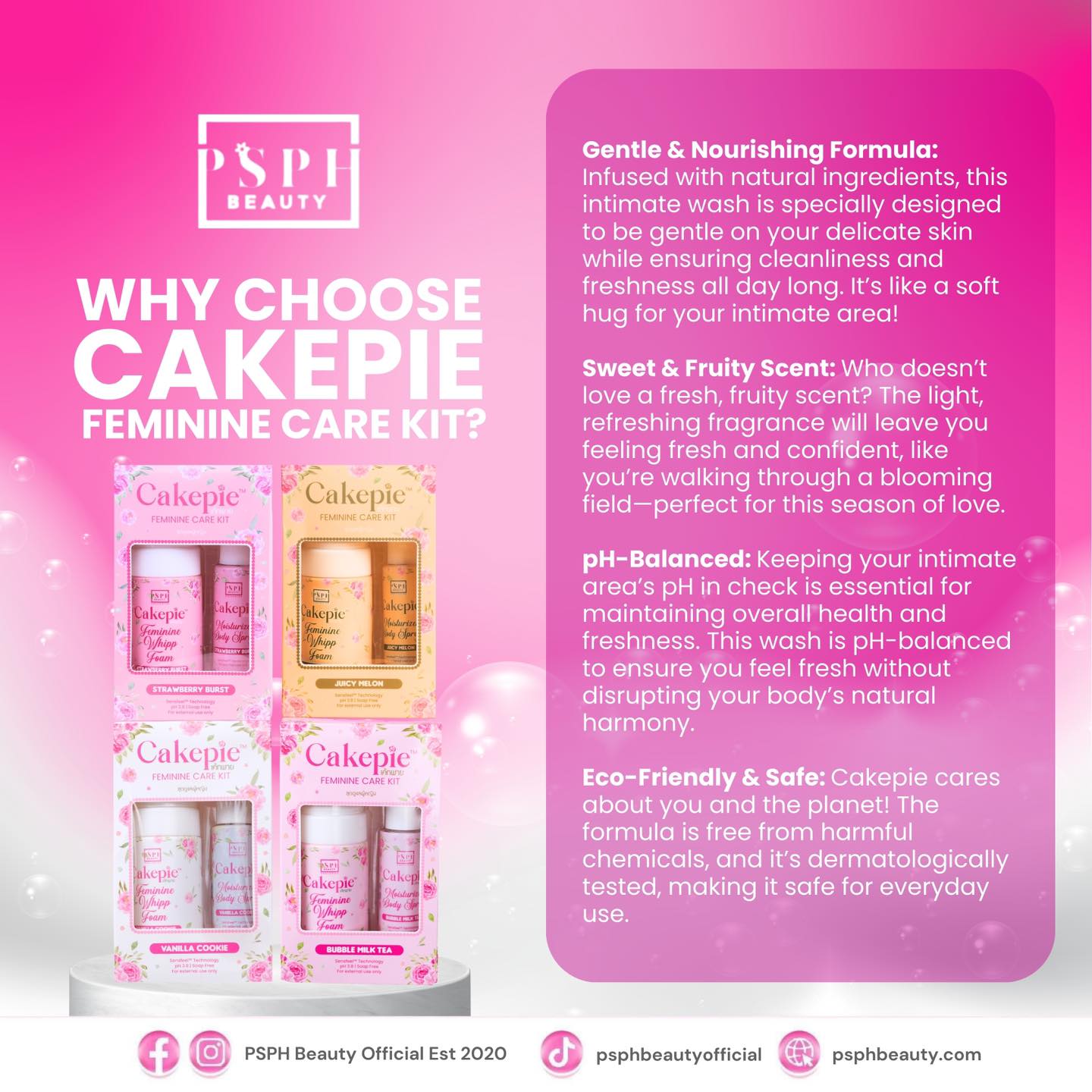 PSPH Beauty Cakepie Feminine Care Kit
