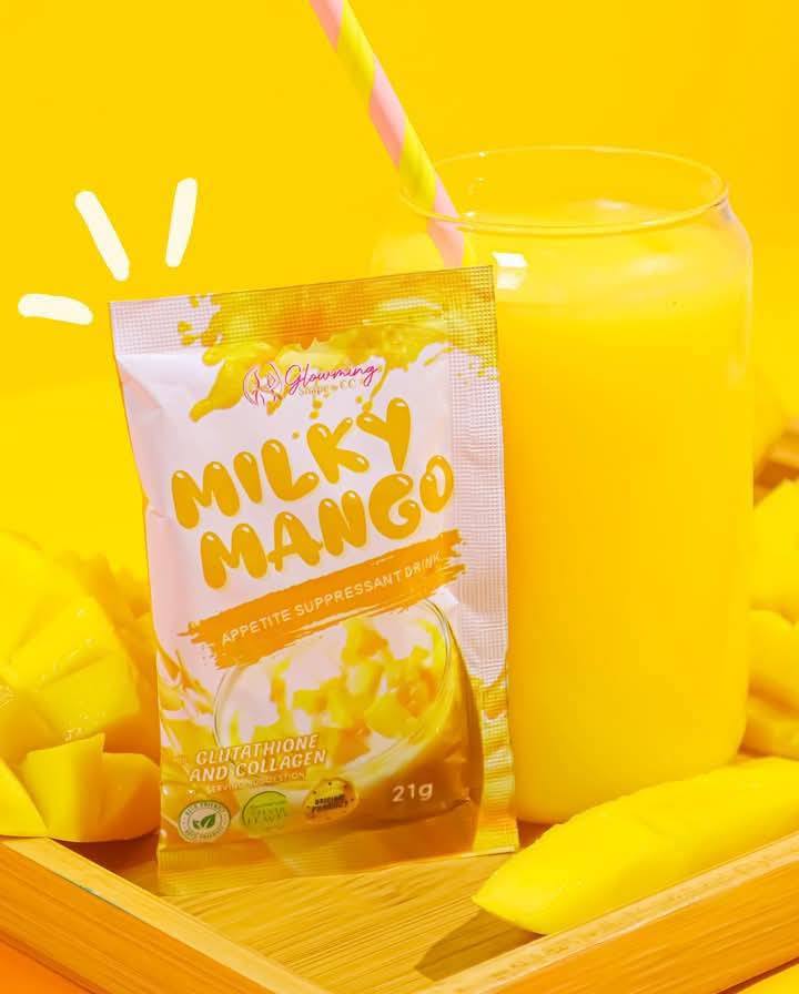 Glowming Shape Milky Mango Appetite Suppressant Drink with Glutathione and Collagen