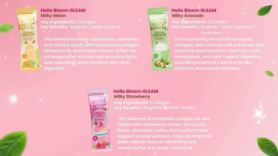Hello Bloom Gleam Milky Avocado 10Sachets/18g