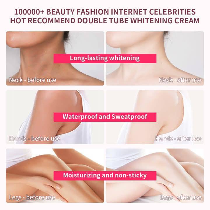AISASEA Niacinamide Body Double Tube Whitening Cream 100g