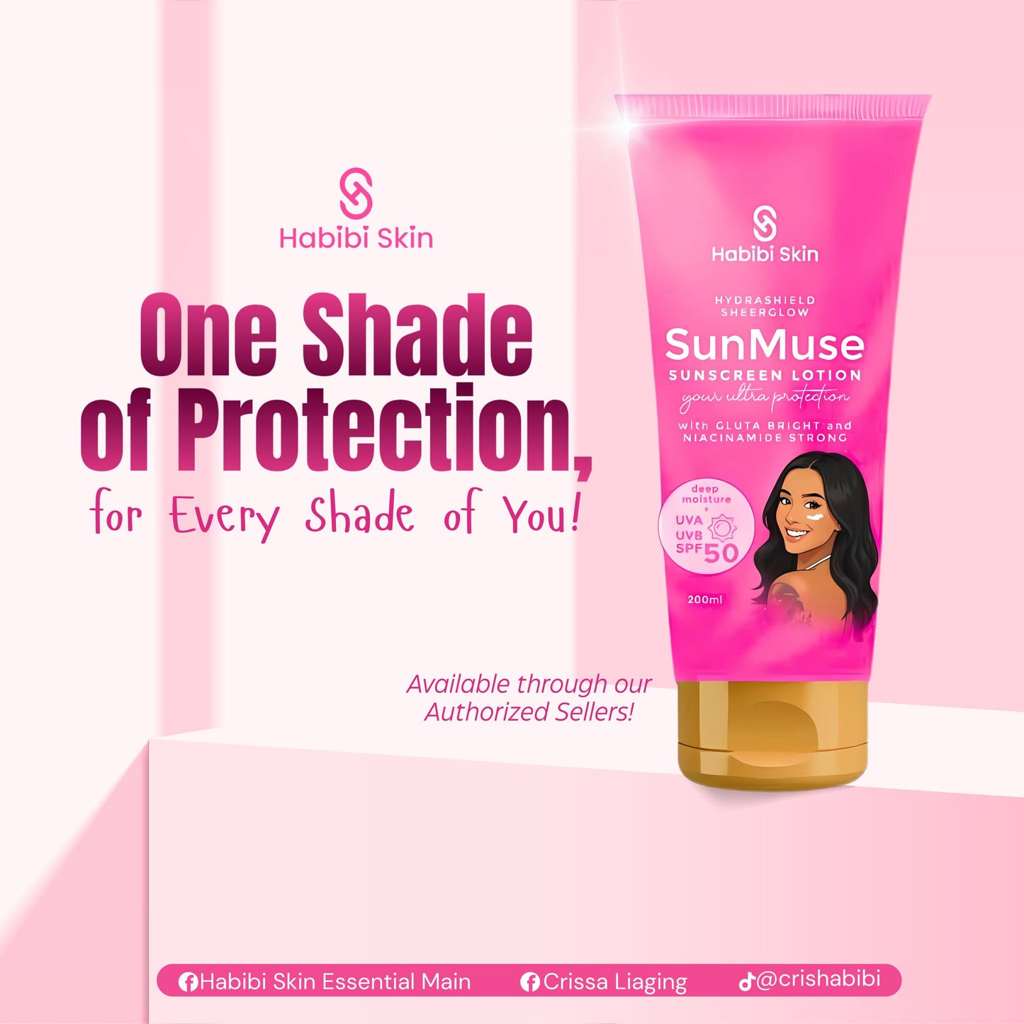 Habibi Skin SunMuse Sunscreen Lotion 200mL