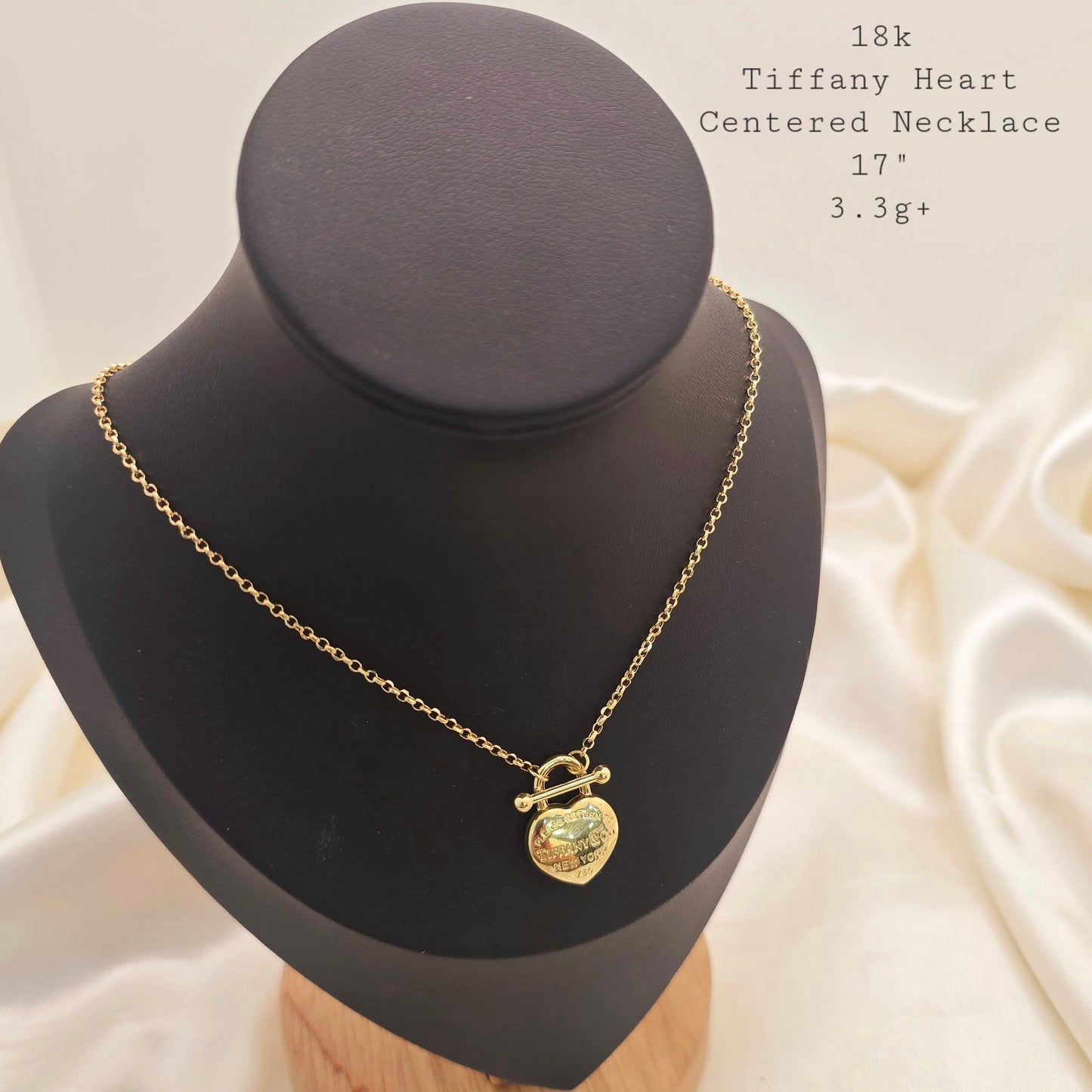 Tiffany Heart Centered Necklace