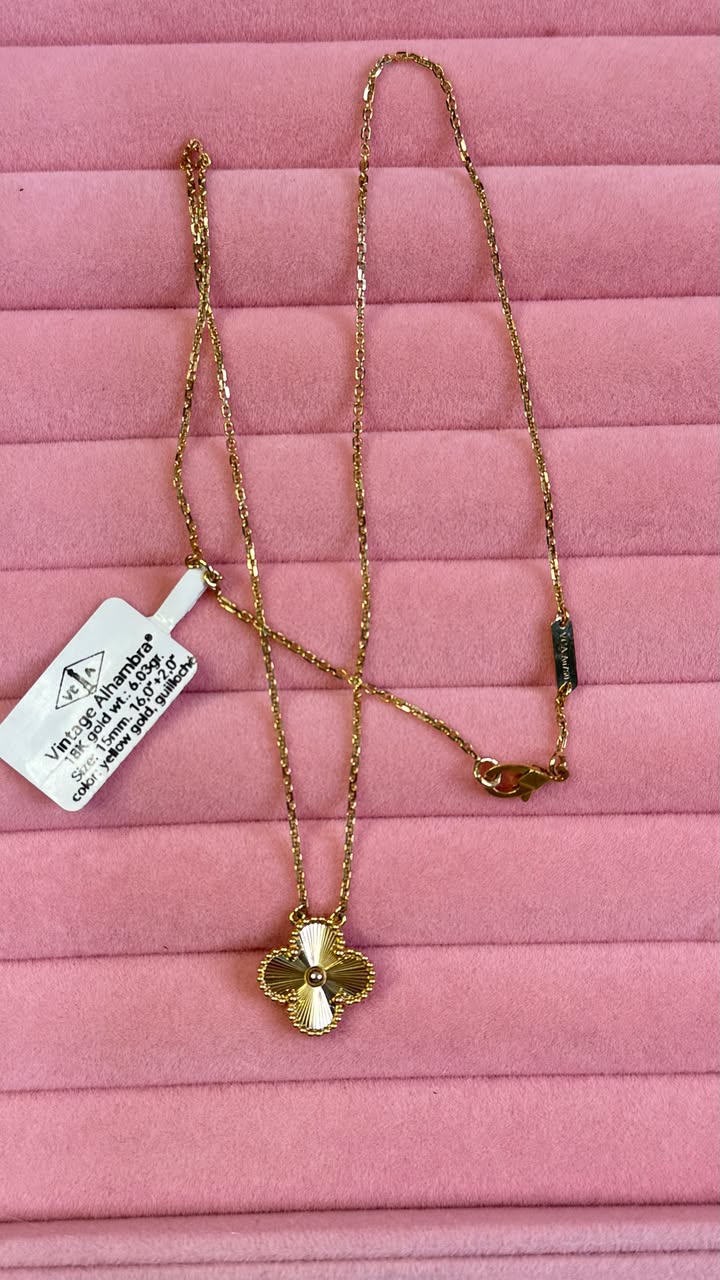 HK VCA Gold Necklace
