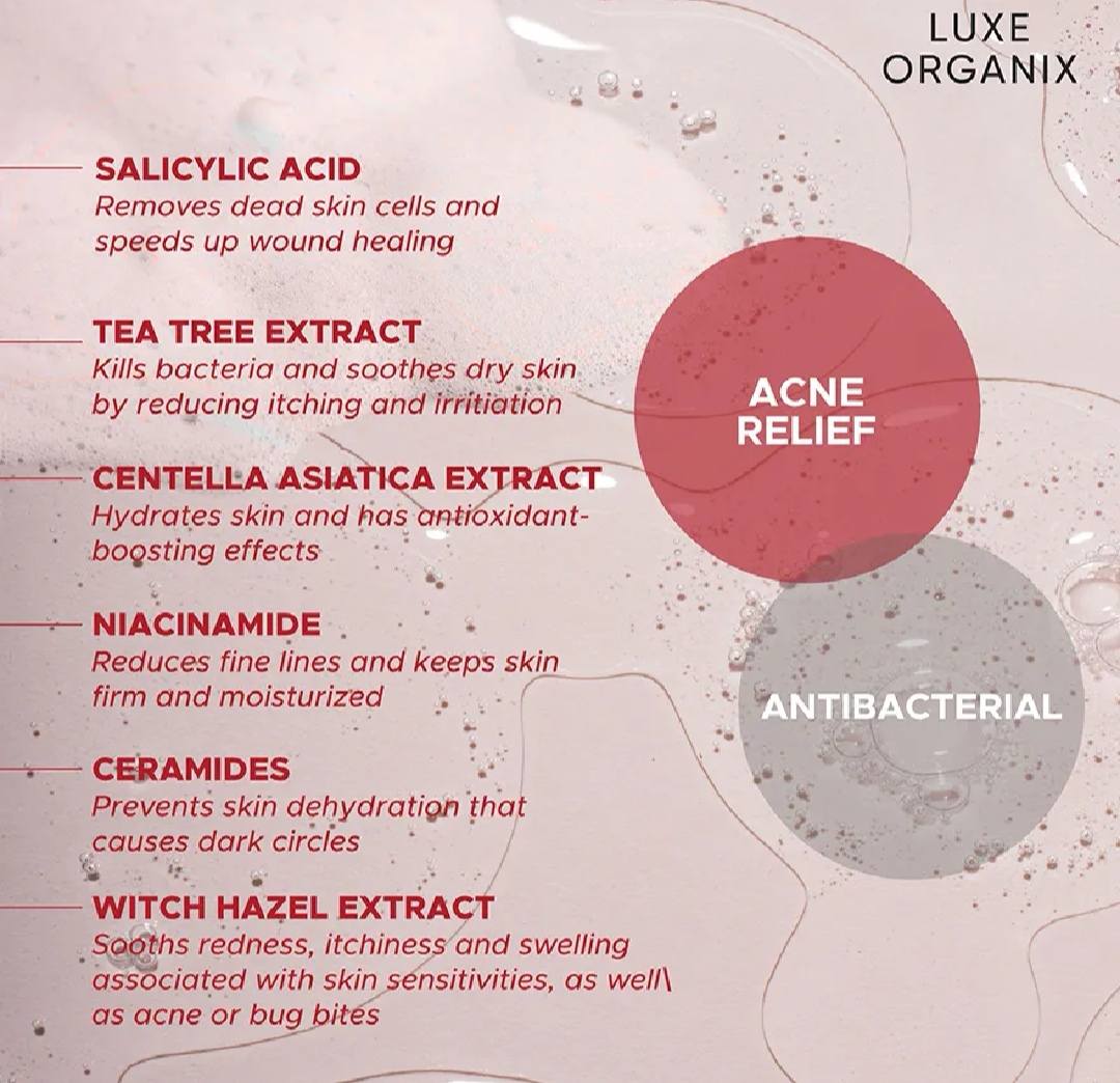 Luxe Organix Salicylic Acid 2% Antibacterial Body Wash 500mL