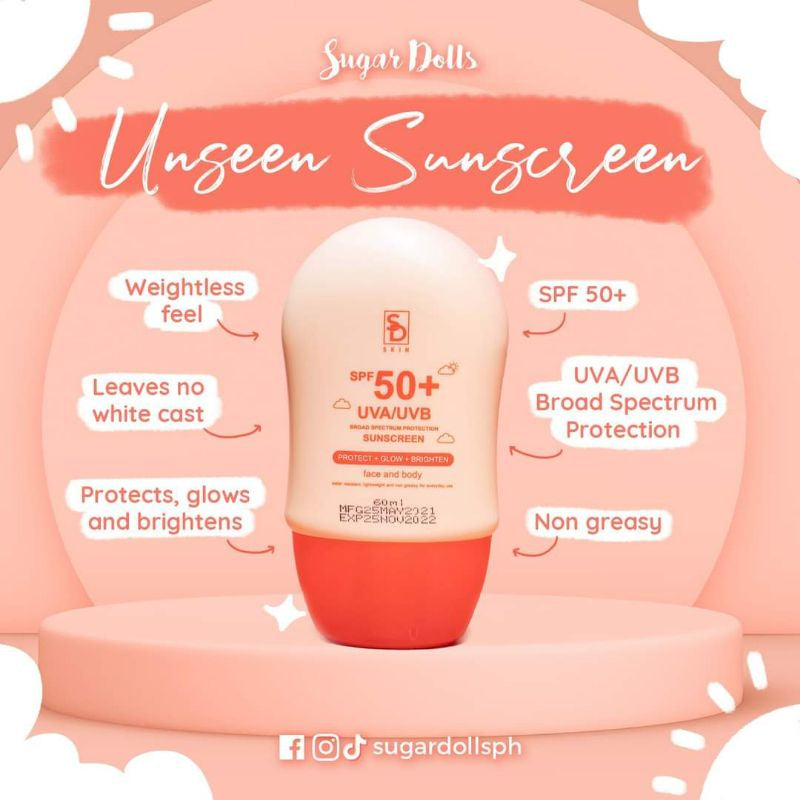 Sugar Dolls 3 in 1 Face and Body Suncreen UVA/UVB SPF5+ 60mL