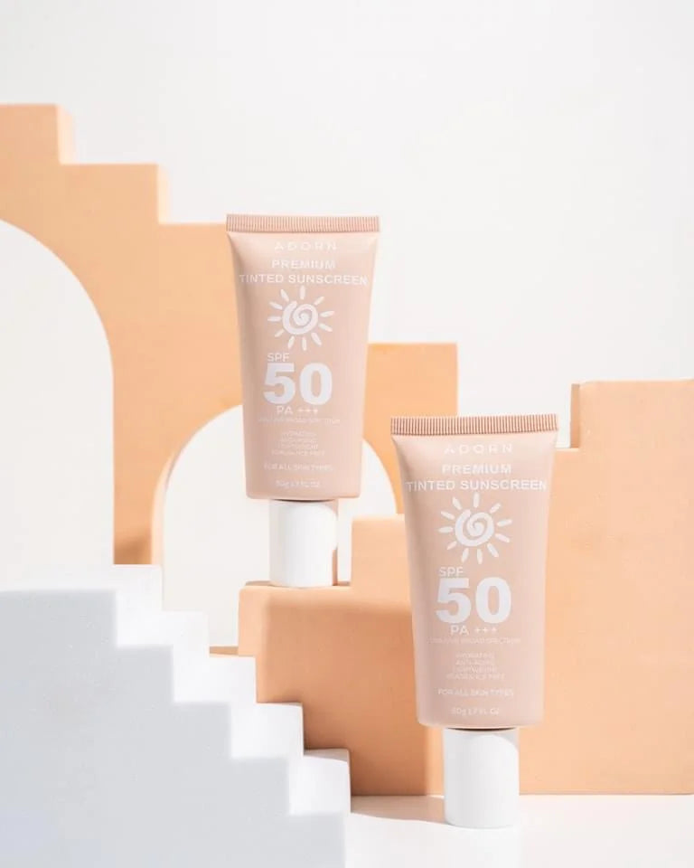 Adorn Premium Tinted Sunscreen SPF 50 PA +++ 50g