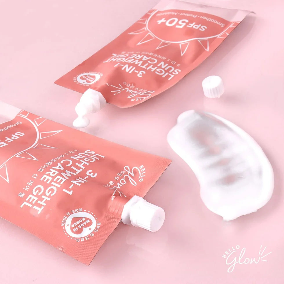 Hello Glow 3-in-1 Lightweight Sun Care Gel SPF 50+ PA++++