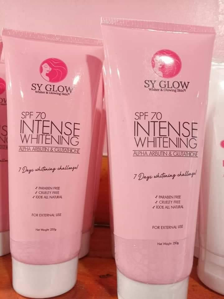 SY GLOW Whiter & Glowing Skin INTENSE WHITENING SPF 70 250g