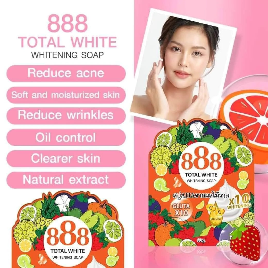 888 Total Whitening Soap 60g
