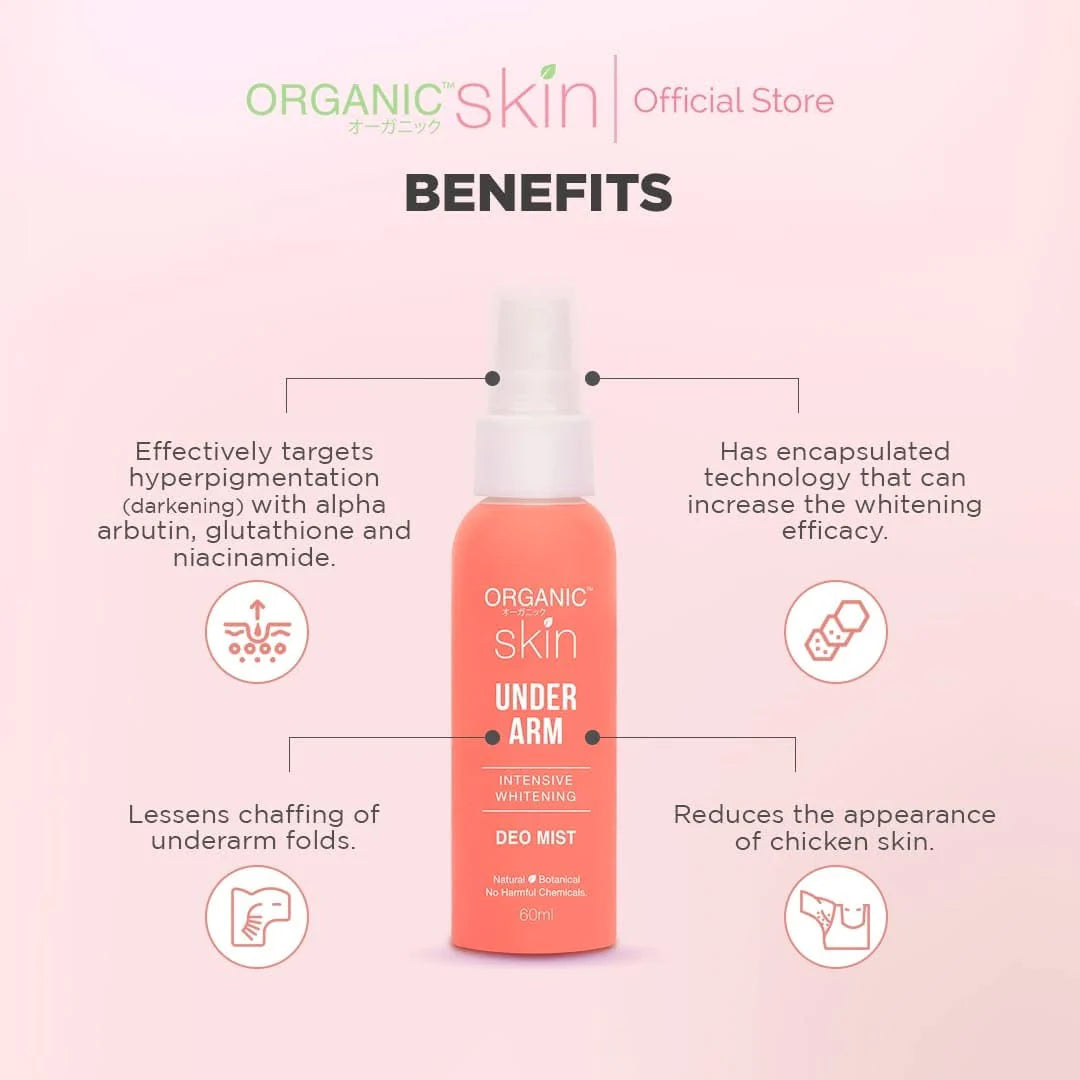 Organic Skin Underarm Deo Mist 60mL