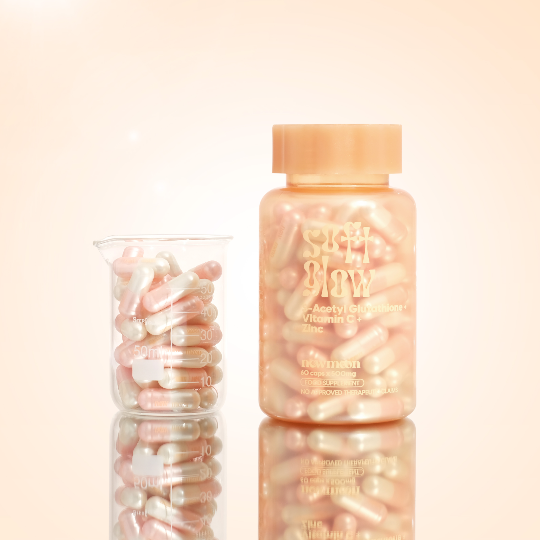 New Moon Soft Glow Glutathione 60capsules Bee Beauty Essentials New Moon Soft Glow Glutathione 60capsules Bee Beauty Essentials
