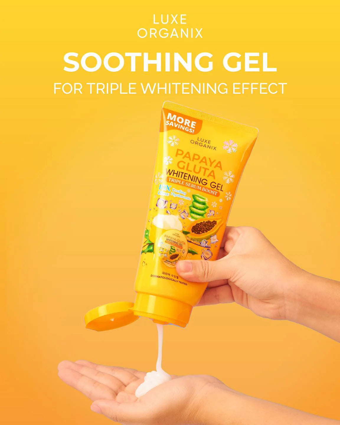 Luxe Organix Papaya Gluta Whitening Gel 300mL