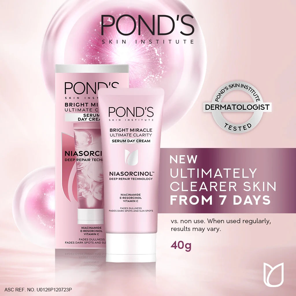 Pond's Bright Miracle Serum Day Cream Niasorcinol 40g