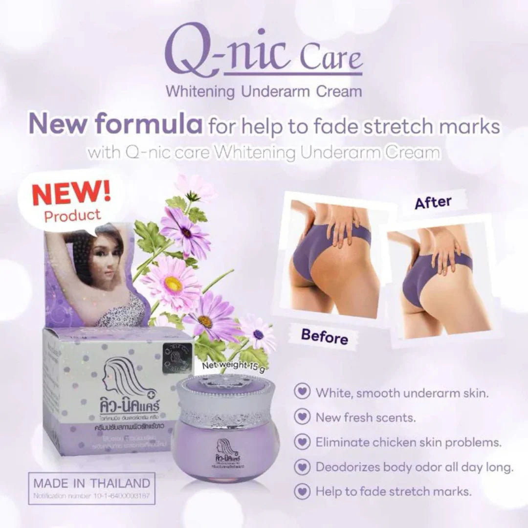 Q-nic Care Whitening Underarm Cream 15g