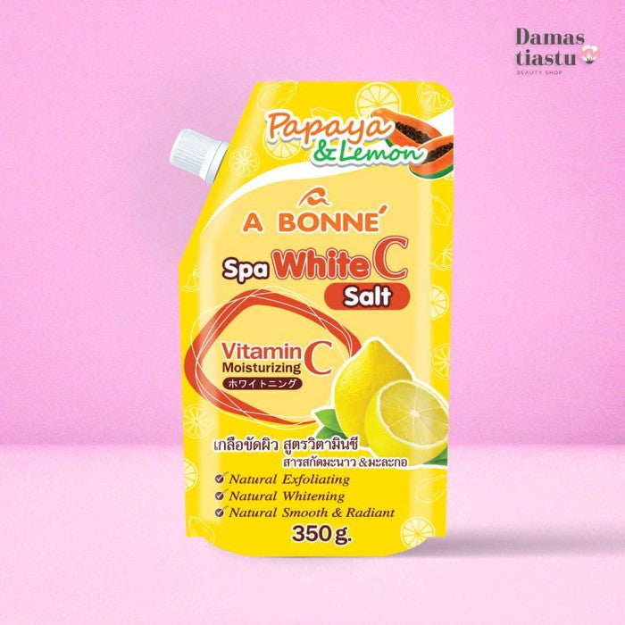 A Bonne' Spa White C Moisturizing Salt Papaya & Lemon 350g