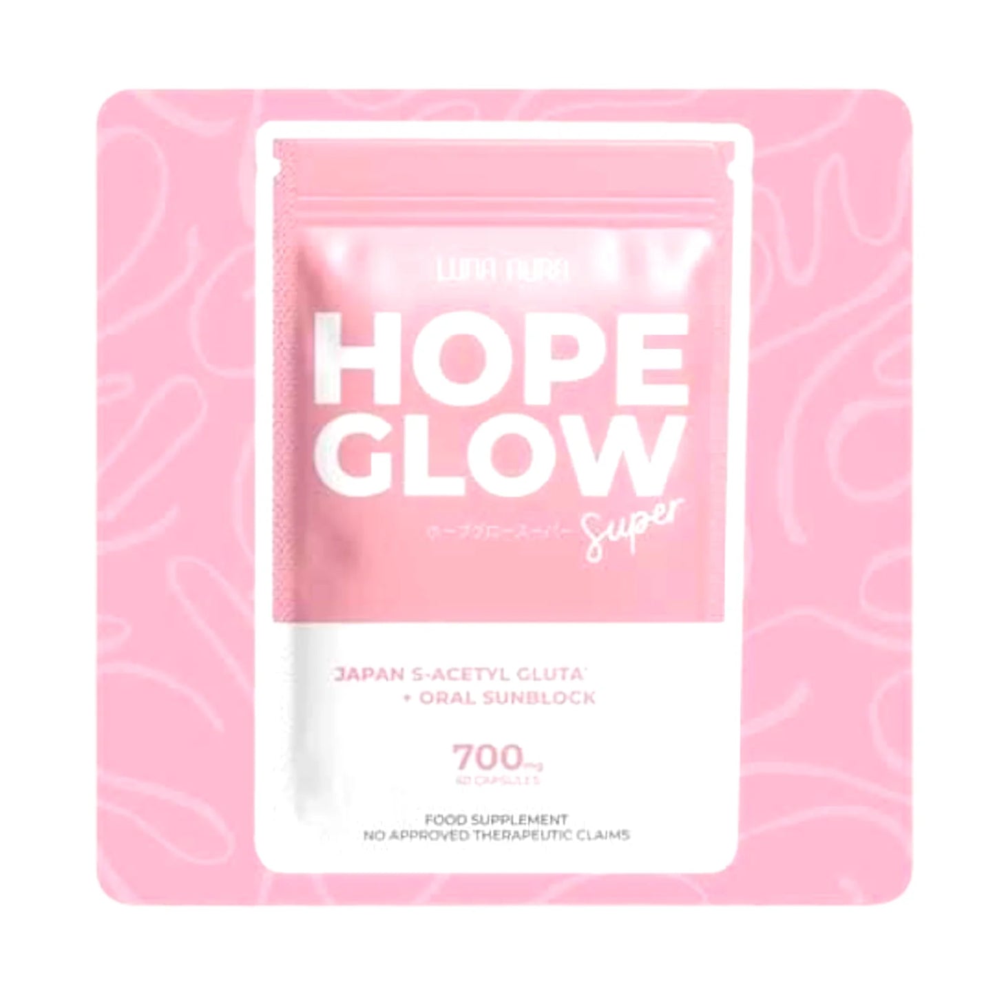 Luna Aura Hope Glow Super Glutathione 60 capsules
