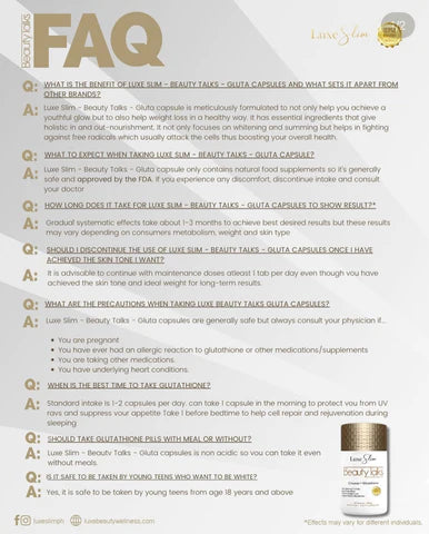 Luxe Skin Beauty Talks Skin & Body Supplements (700 mg - 60 Capsules)