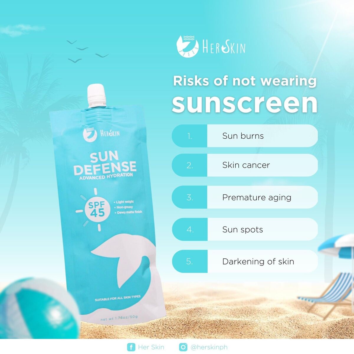 HerSkin Sun Defense Advanced Hydration SPF 452