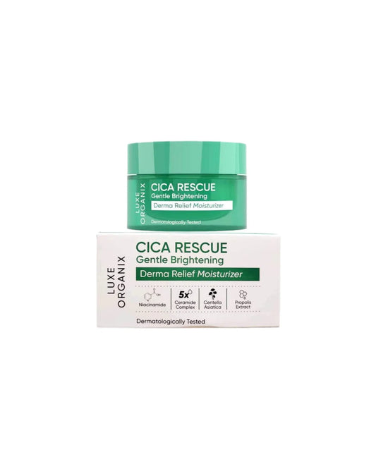 Luxe Organix CICA Rescue Gentle Brightening Derma Relief Moisturizer 50g