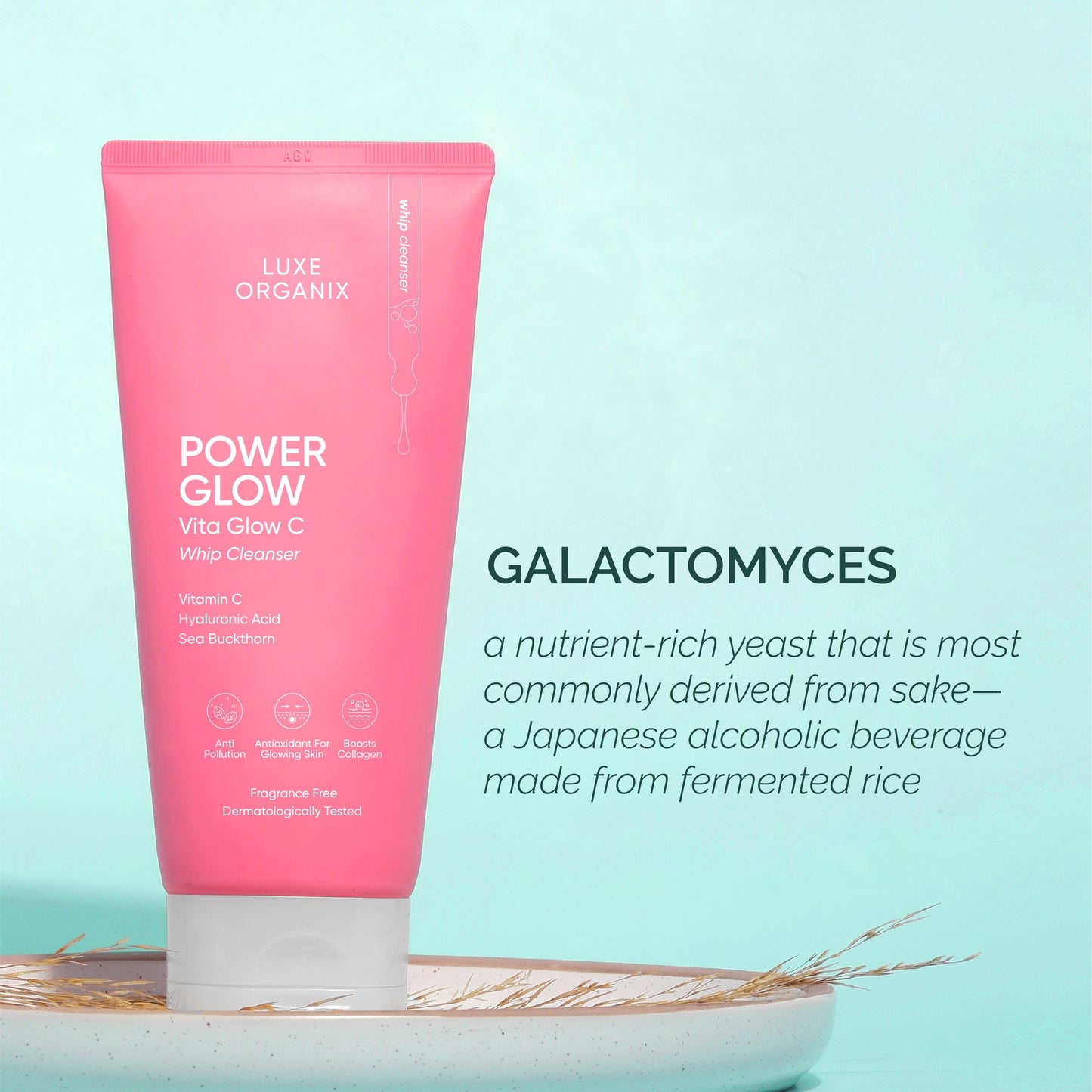 Luxe Organix Power Glow Vita Glow Whip Cleanser 150g