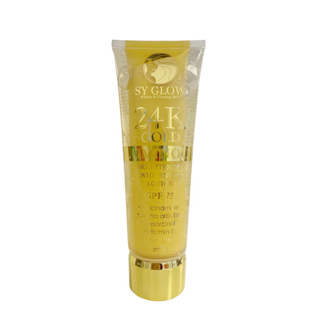 SY Glow 24k Gold Luminous Brightening Whitening Lotion SPF75 250mL