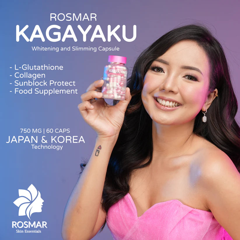 Rosmar Kagayaku Whitening Slimming L-Glutathione Collagen Food Supplement (750mg/60capsules)