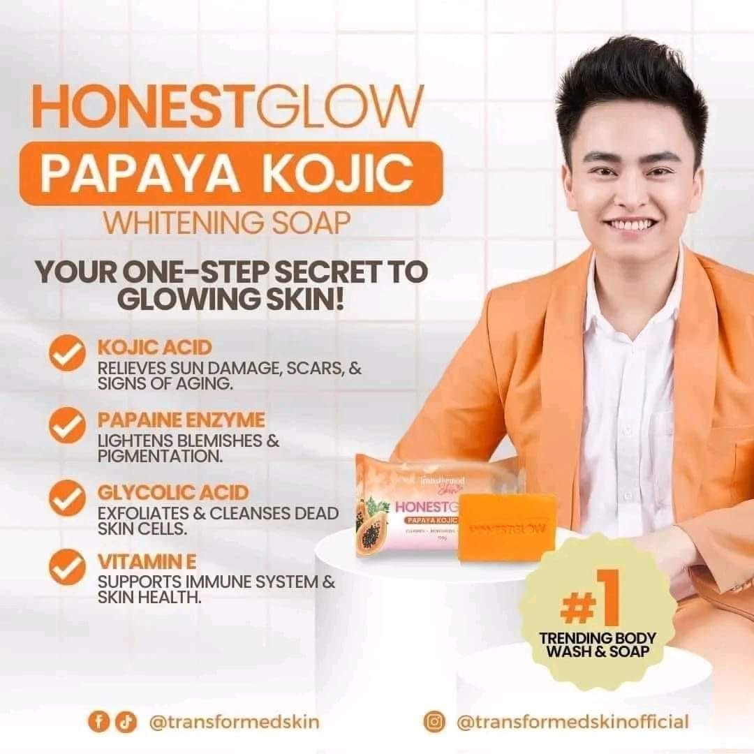 Honestglow Papaya Kojic Soap 70g