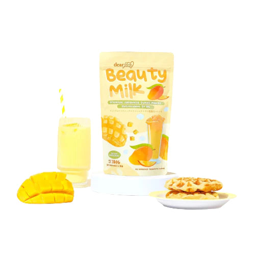 Dear Face Beauty Milk Premium Japanese Sweet Mango Antioxidant Drink (18g x 10 sachets)