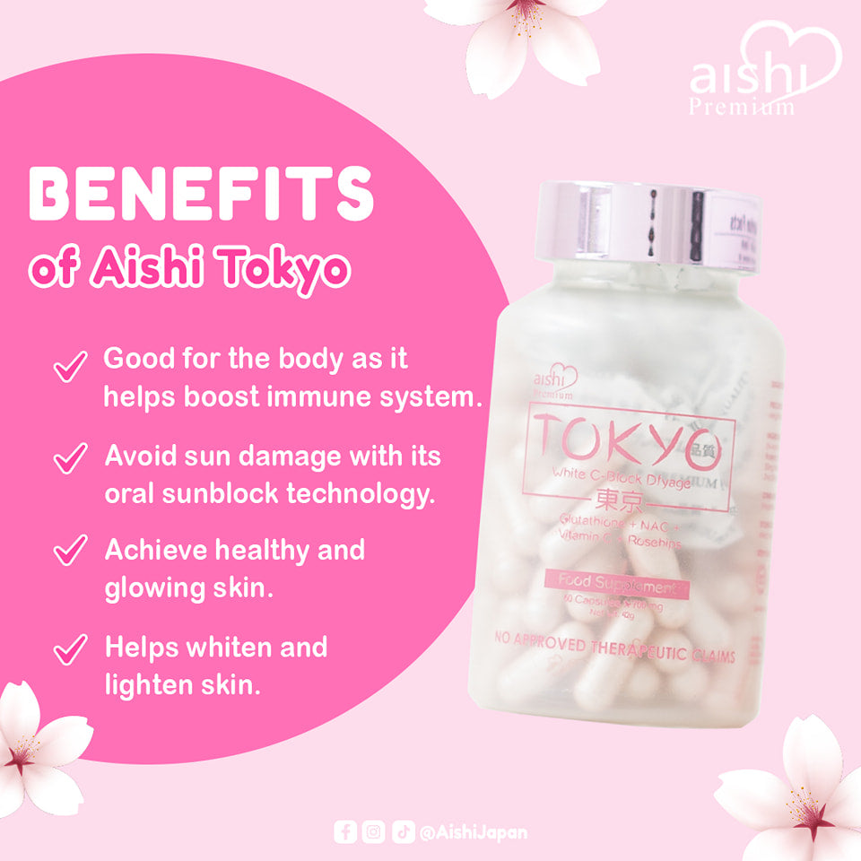 Aishi Tokyo Glutathione Supplement (700mg/60capsules)