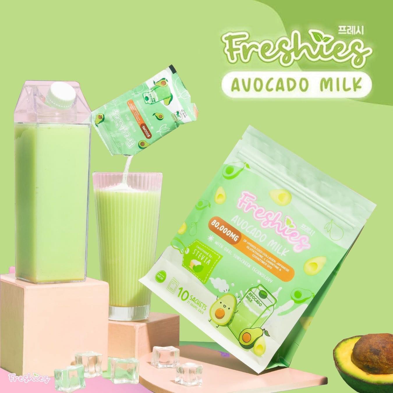 Freshies Collagen Avocado Milk Drink
