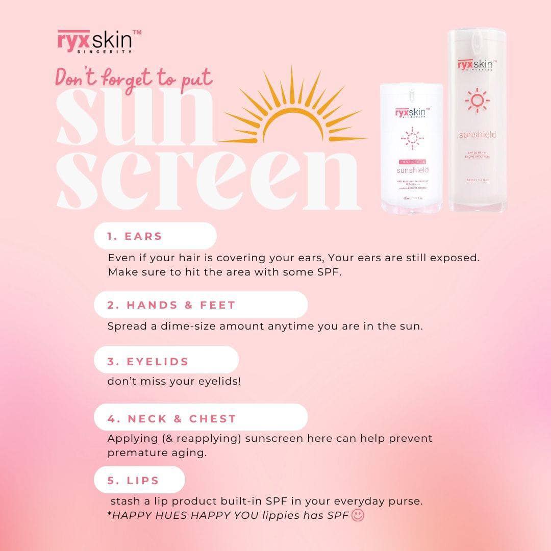RYX Skin Sincerity Invisible Sunshield SPF 40 PA +++ BROAD SPECTRUM 50ml