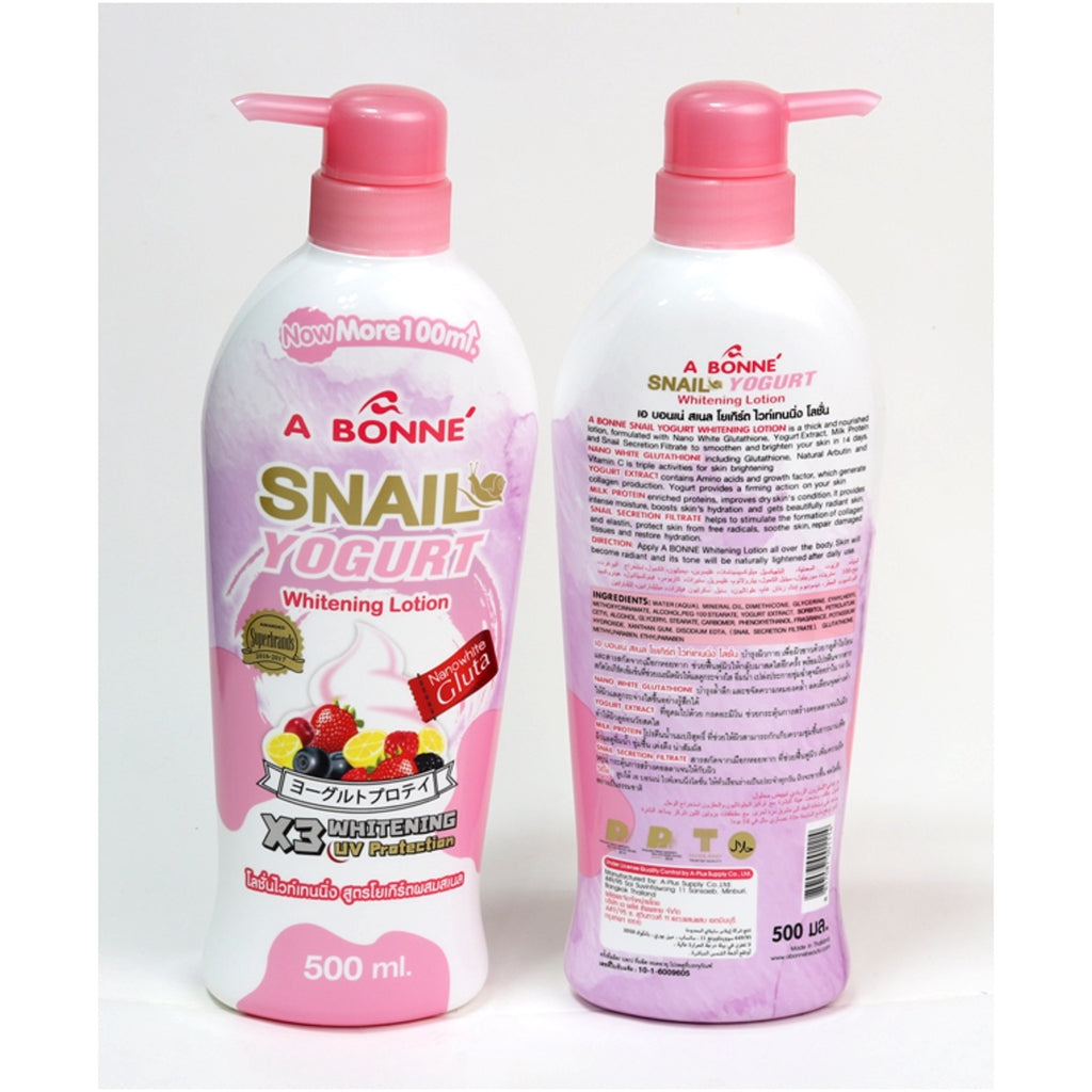 A Bonne' Snail Yogurt Whitening Lotion 500 mL