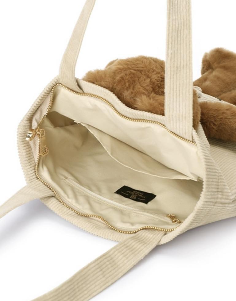 TTWN & Bear Furry Tote Bag