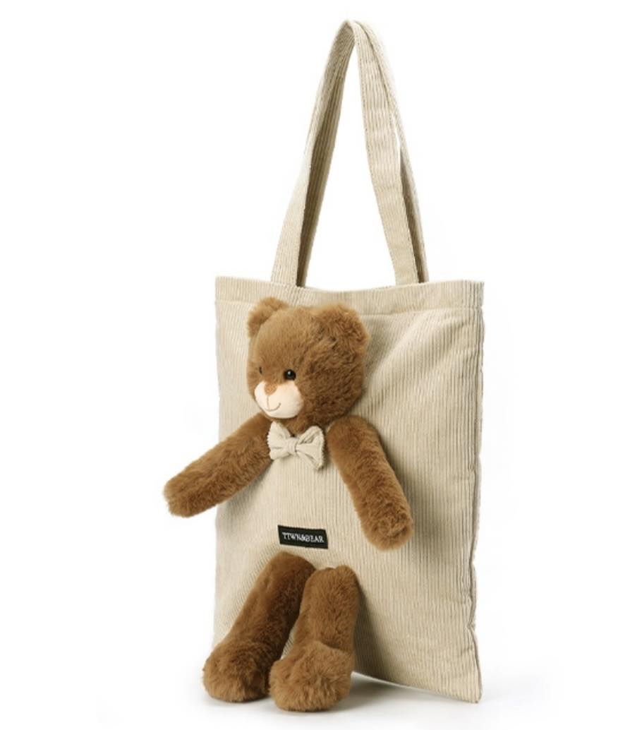TTWN & Bear Furry Tote Bag