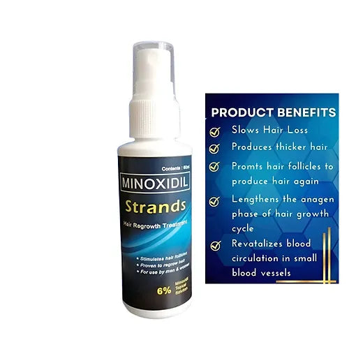 Minoxidil Strands Hair Regrowth Treatment 60mL