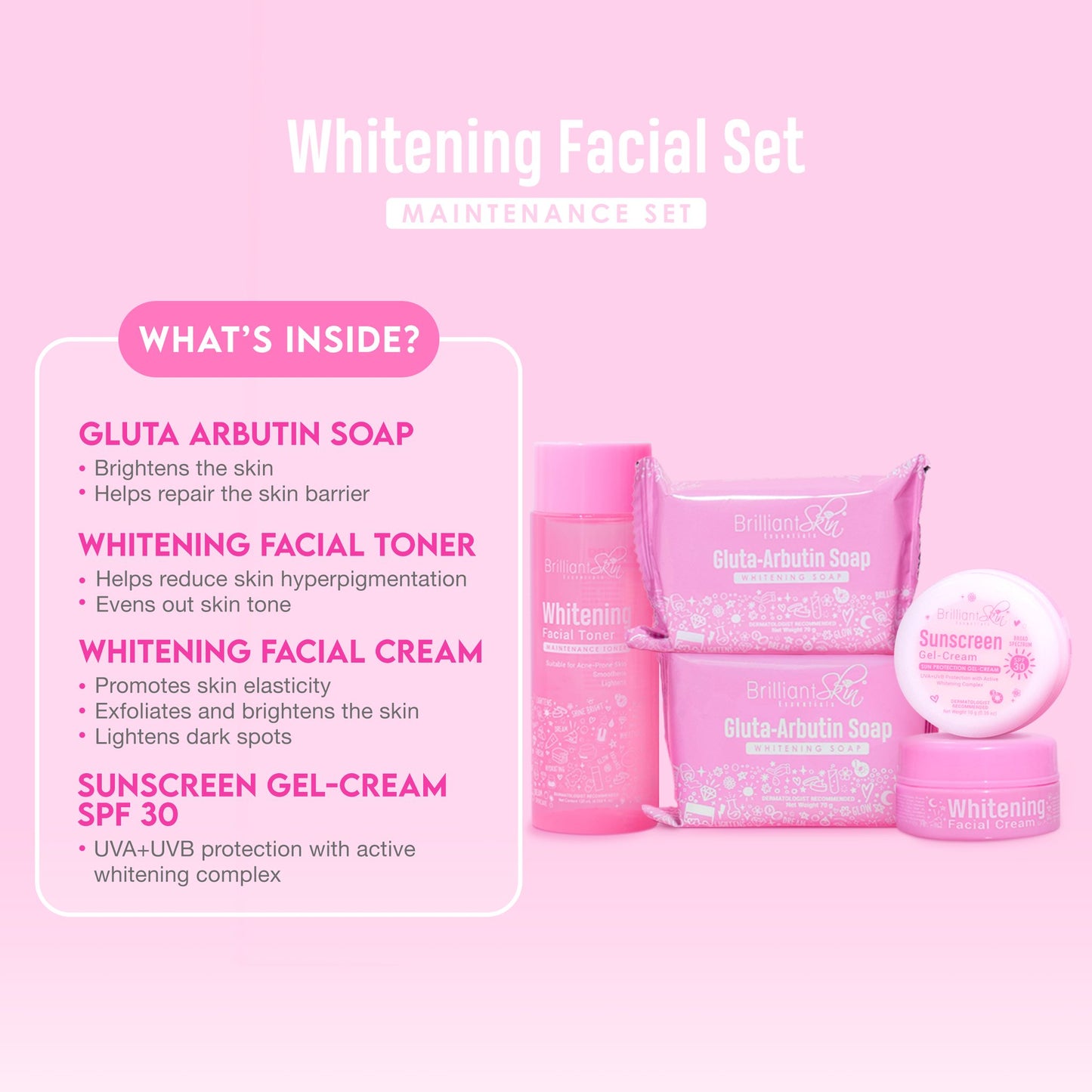 Brilliant Skin Essentials Whitening Facial Set