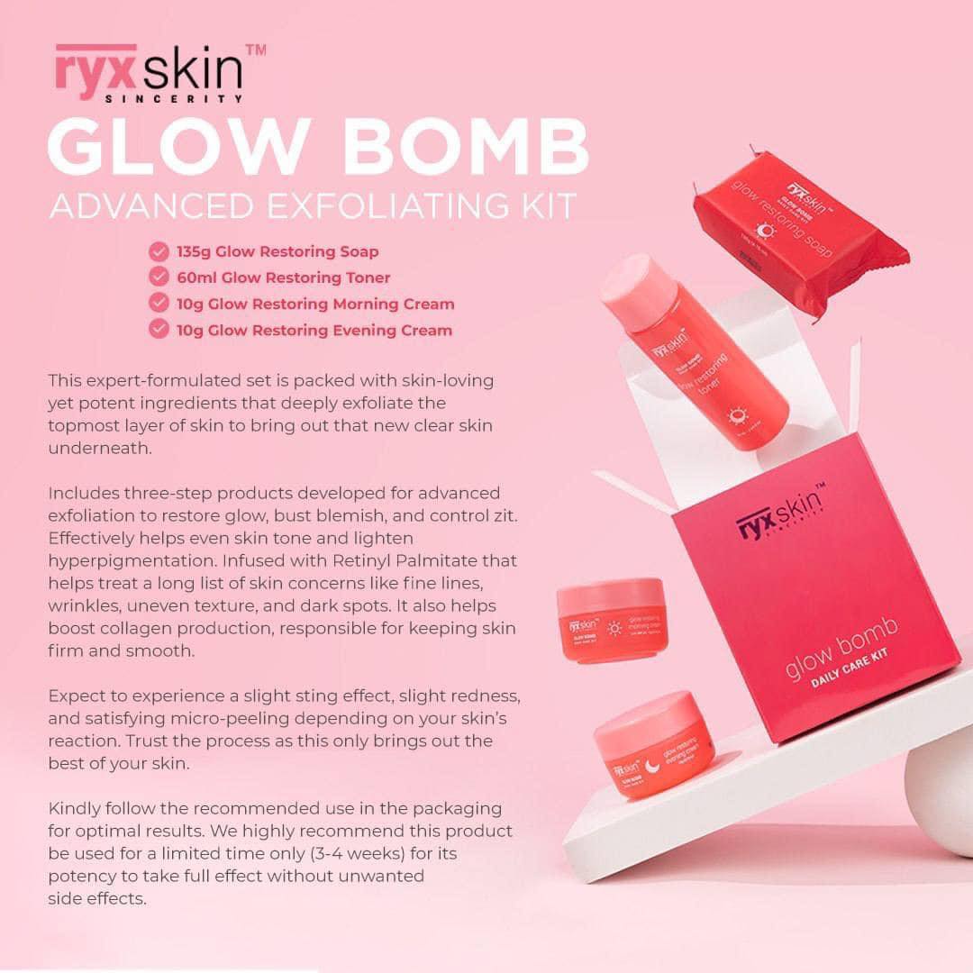 RYX Skin Sincerity Glow Bomb Daily Care Kit
