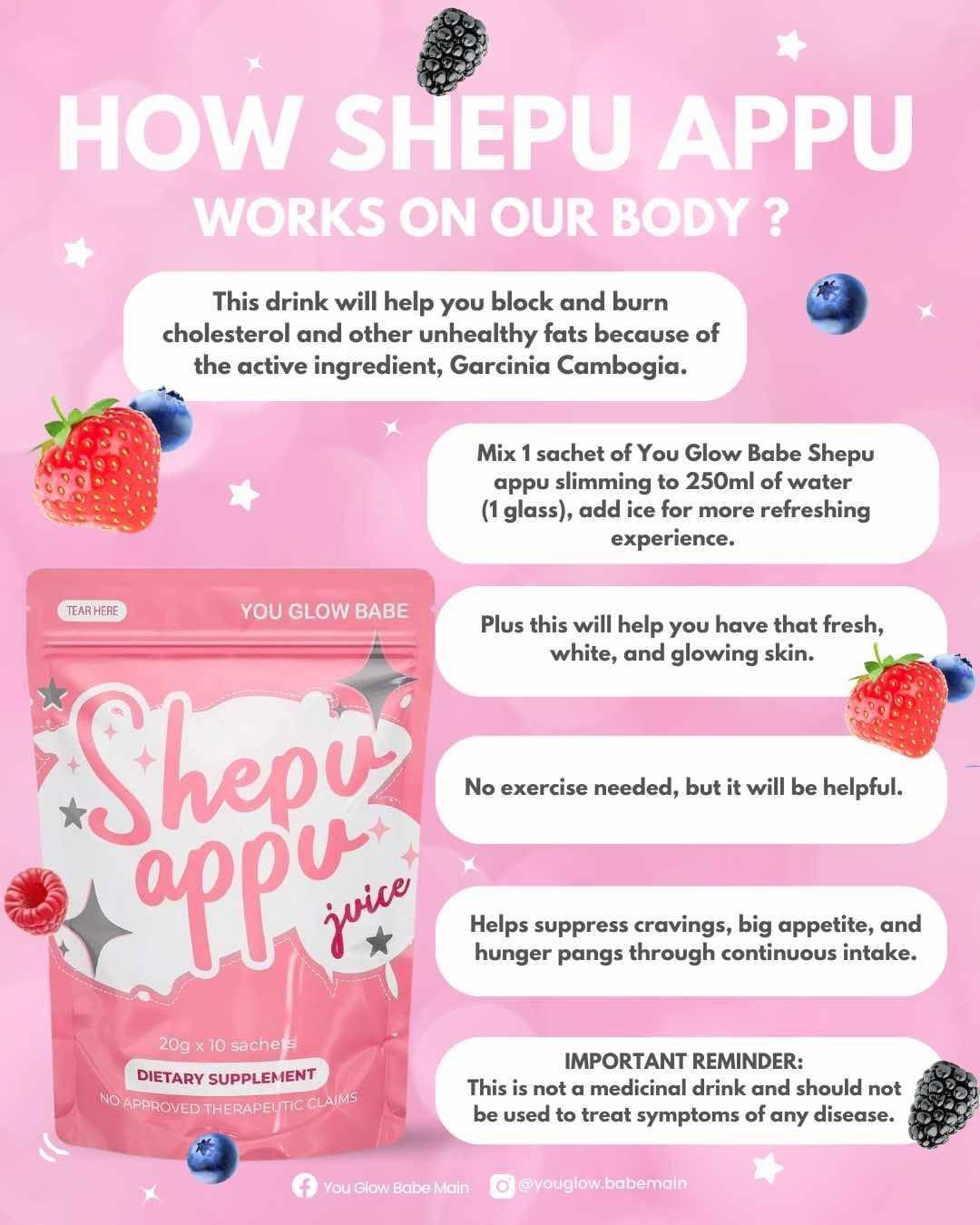 You Glow Babe Shepu Appu Juice (15g x 10 sachets)