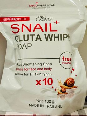 Perfect Skin Lady Snail Gluta Whipp Soap 100g