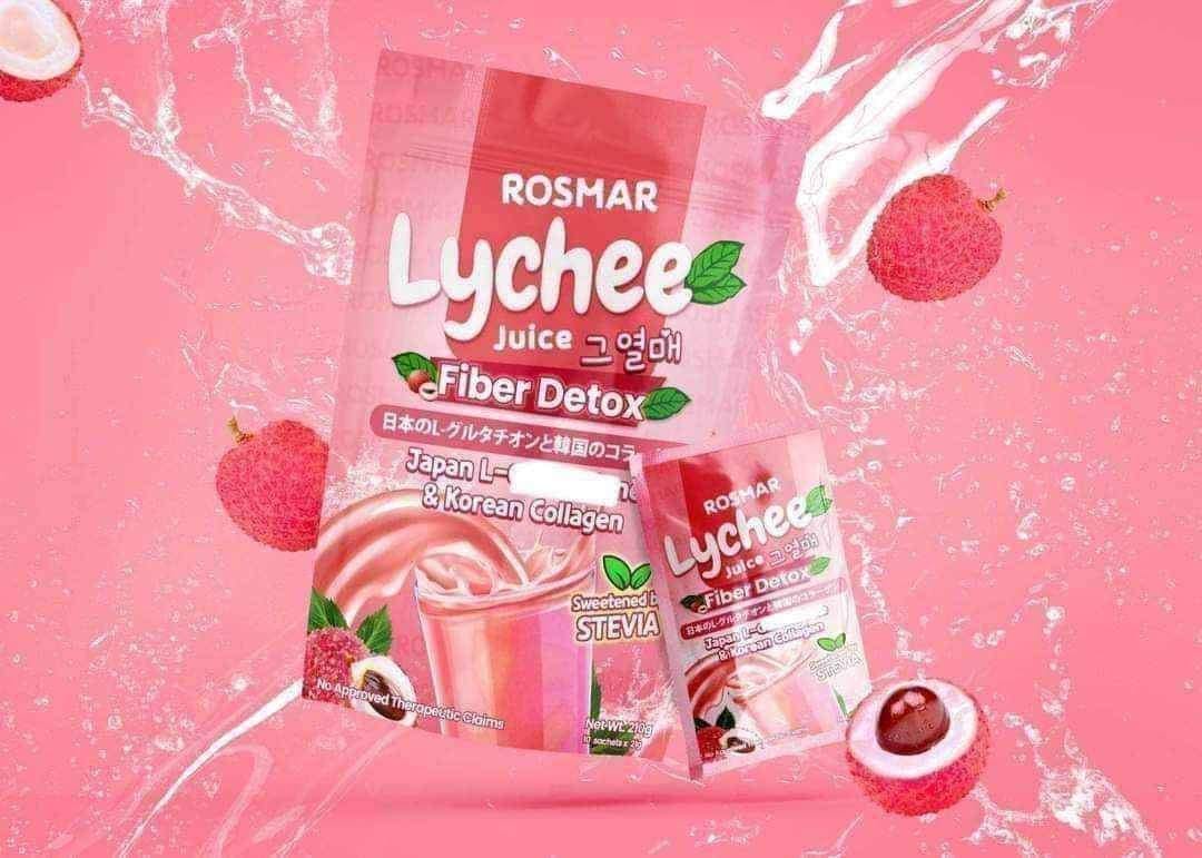 Rosmar Lychee Juice Fiber Detox 210gX10sachets